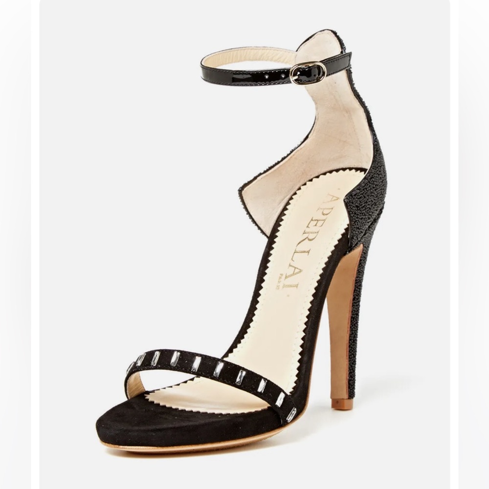 Aperlai Designer Beaded Heel